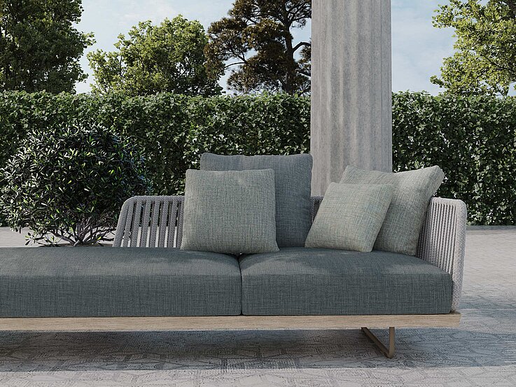 Eine elegante Sofa-Garnitur aus Polstermaterial smarTex von Englisch Dekor
